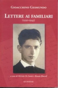 Copertina del libro "Lettere ai familiari" di Gioacchino Gesmundo