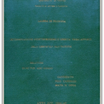 Determinazione, indeterminismo e libertà negli apporti della cibernetica alla filosofia, Tesi di Laurea in Storia e Filosofia