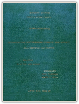 La mia tesi di Laura in Storia e Filosofia, 1968.